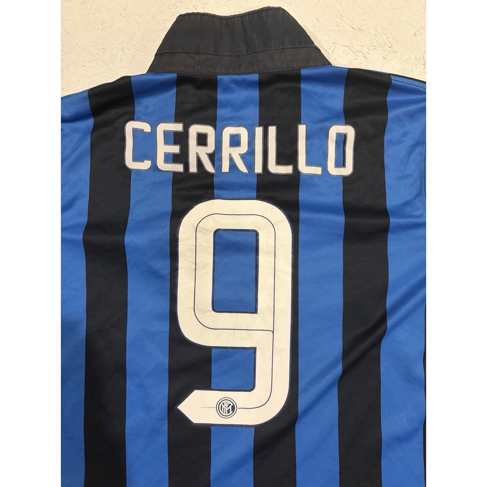 Nike‎ Inter Milan 2015-16 Home Jersey Official Football Kit Size S Blue Striped - Picture 12 of 12